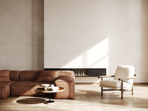 Salón luminoso preparado para vender vivienda en Vigo